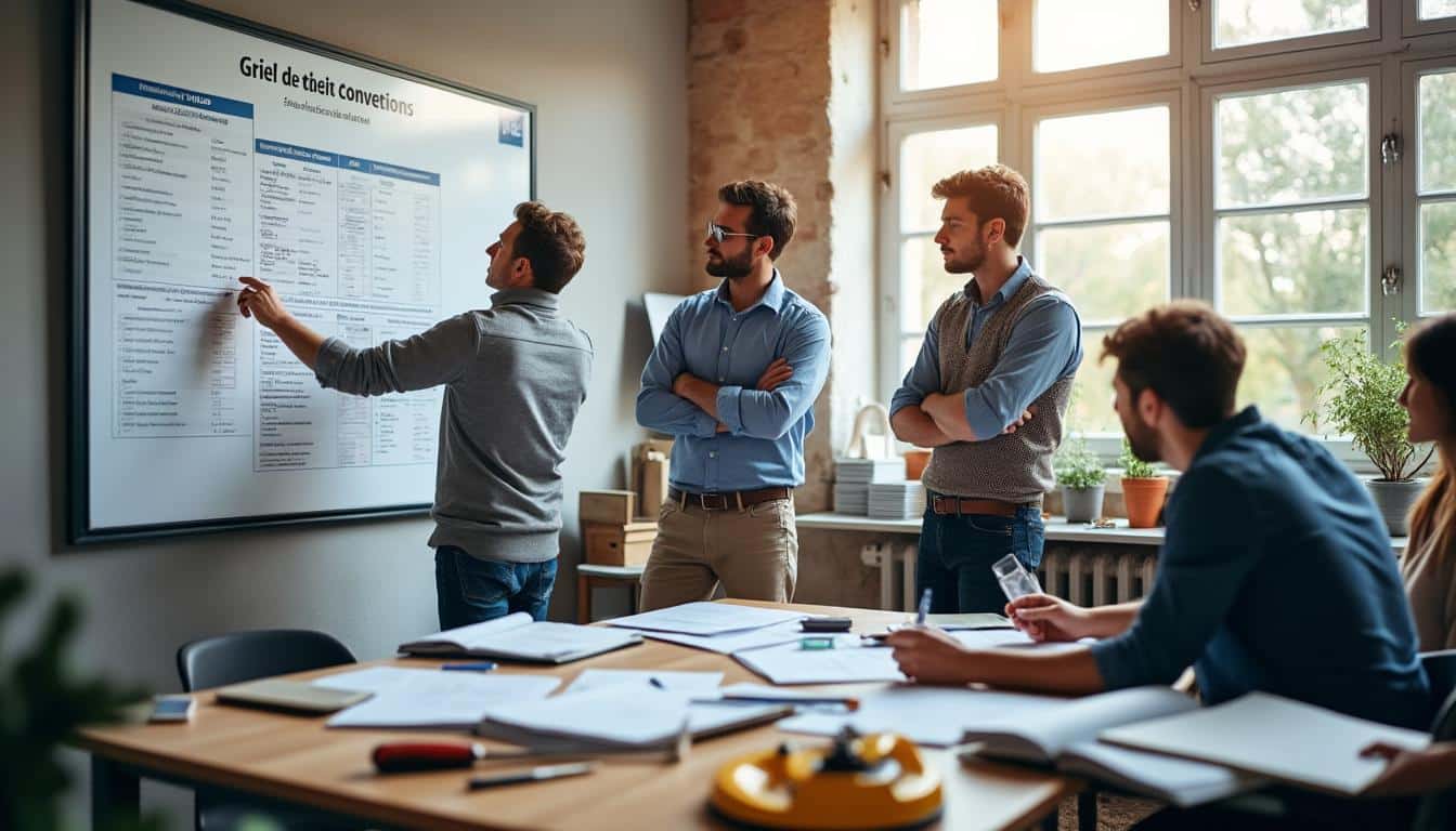 Illustration: Comment s’établissent les grilles de salaire dans le BTP selon les conventions collectives ?