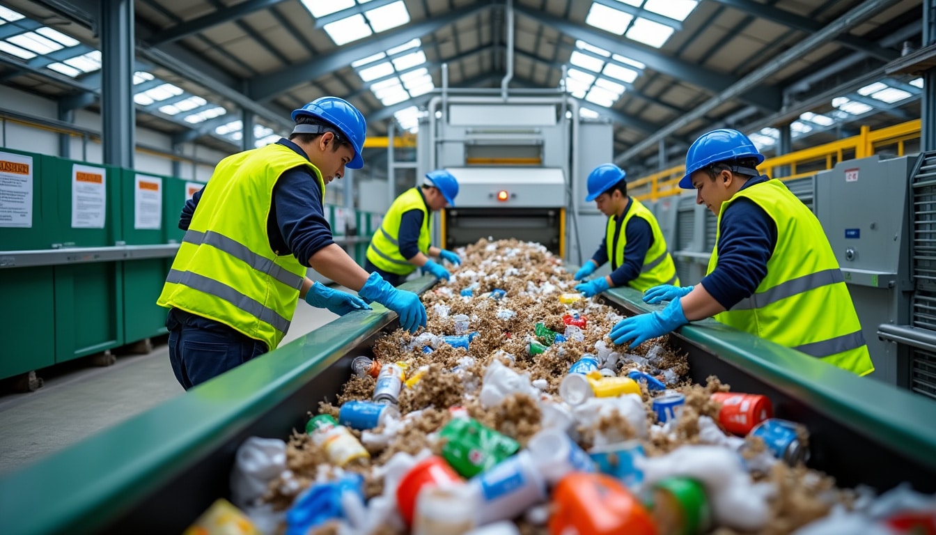 Illustration: Comprendre le rôle essentiel du centre de tri dans la gestion des déchets
