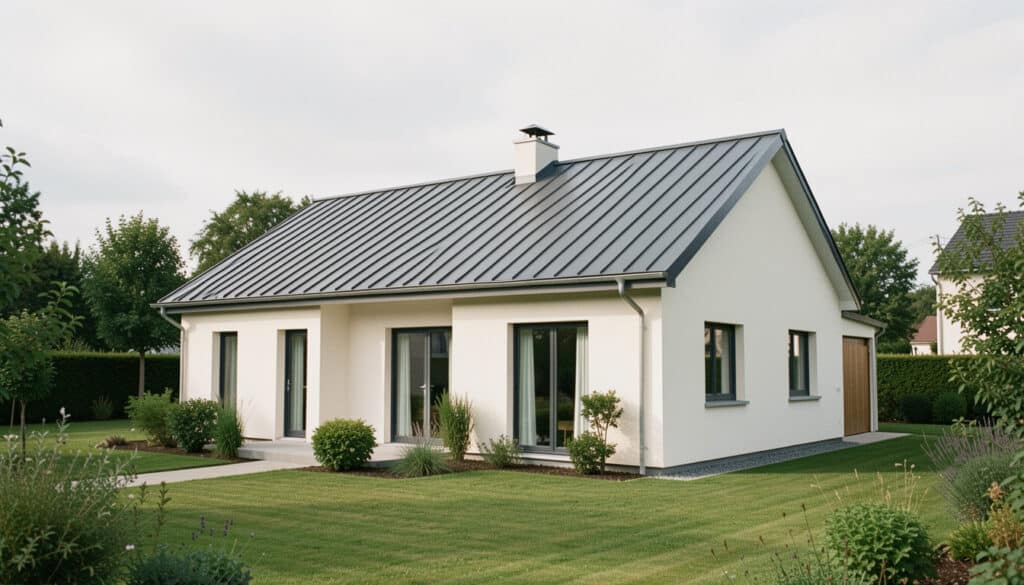 Toiture en bac acier pour maison : avantages et budget
