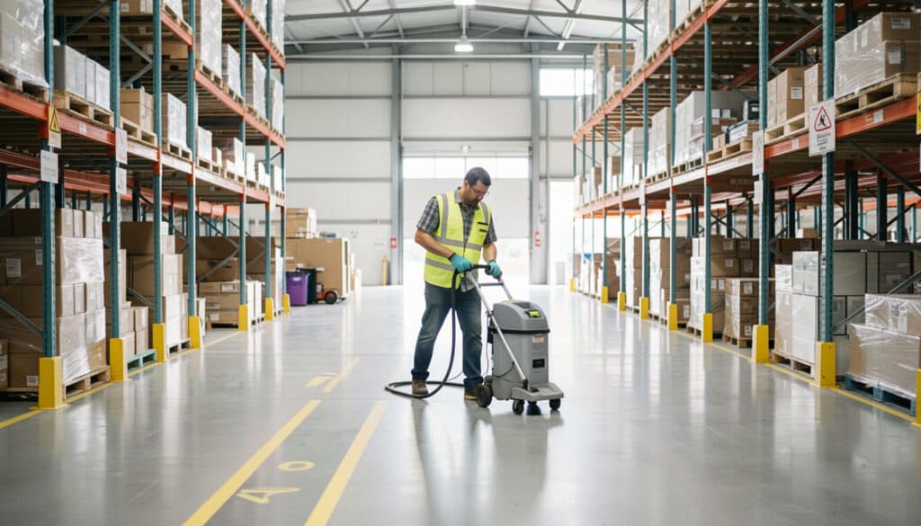 Nettoyage des sites logistiques et sécurité en entrepôt