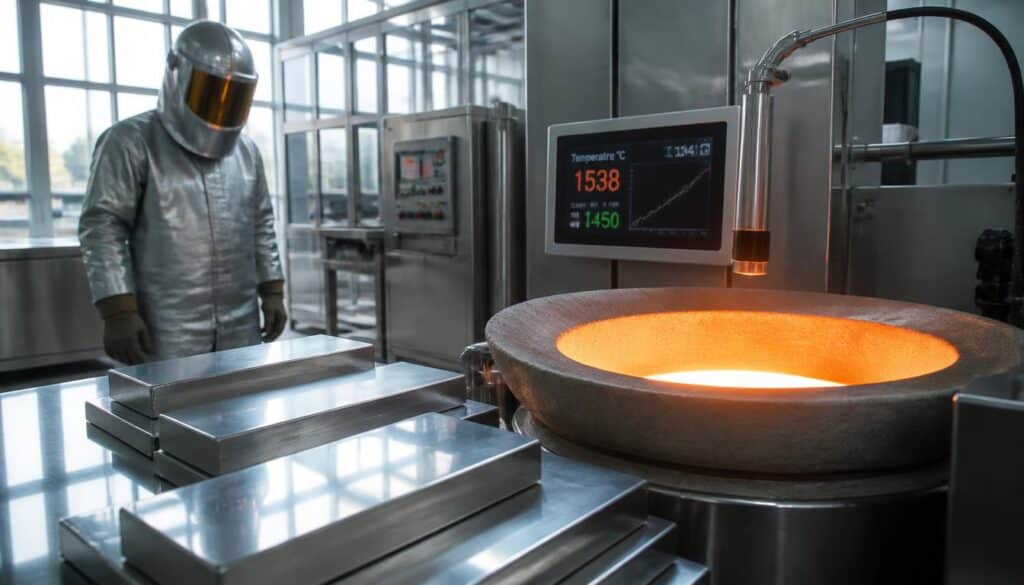 Température de fusion de l’inox et plages à connaître